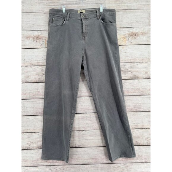 Baldwin Kansas City Brennan Modern Straight Jeans Men's 38 Gray Stretch - Picture 1 of 12